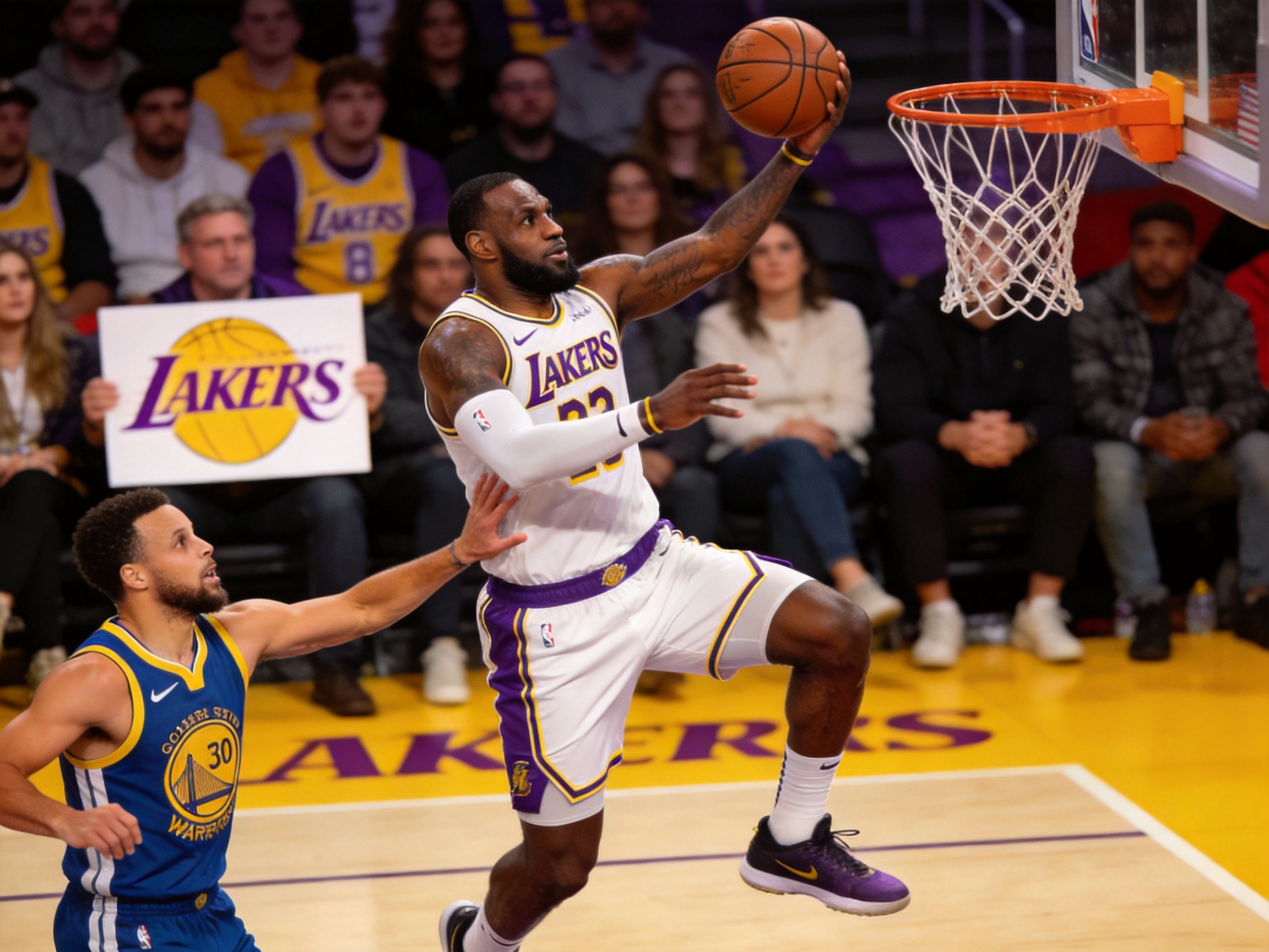 NBA 湖人胜勇士